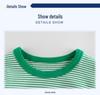 2022 Summer Korean Style Kids' Striped Short Sleeve T-shirt One Piece