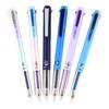 6Pcs Multicolored Gel Inks Pen 3 Color-in-1 Gel Pen 0.5MM Retractable Colored Gel Pen for Daily Journaling Note Taking