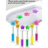 Toilet Cleaning Gel, Flower Stamp Toilet Gel, Flower Fragrance Toilet Deodorant Gel, Toilet Bowl Cleaner, Odor Removal Gel