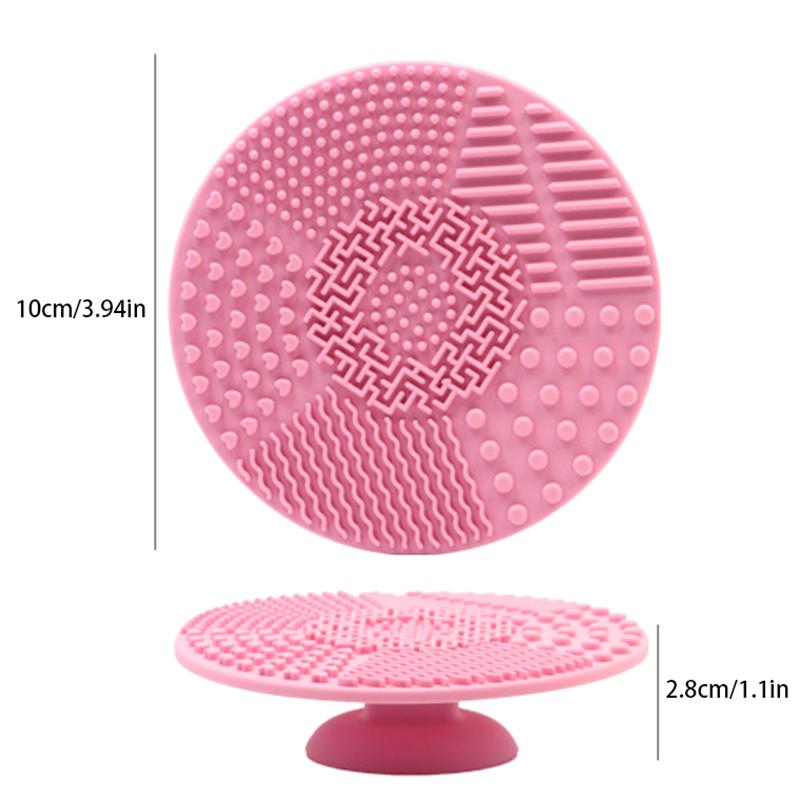 1pc Colorful Heart Shape Clean Make Up Brushes Wash Brush Silica Glove Scrubber Board Cosmetic Cleaning Tools For Makeup Brushe