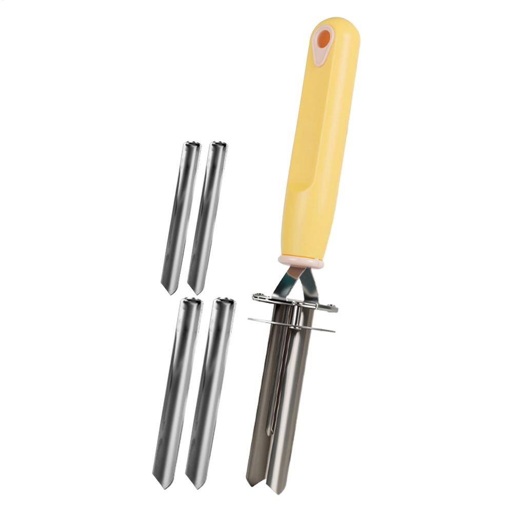 

Удаление сердцевины из фруктов Нержавеющая сталь Устройство для удаления сердцевины и косточек из фруктов Кухонные гаджеты Инструмент для перца Столовая Красные финики Ягоды Рестораны жёлтый