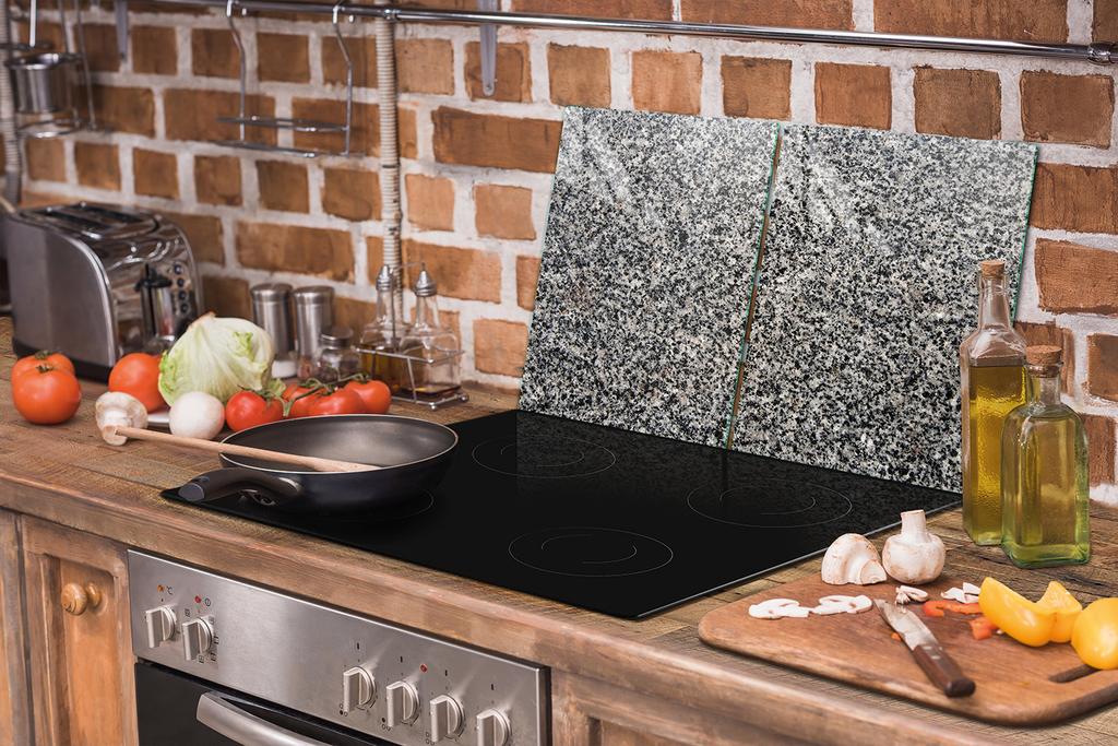SZKLANA PŁYTA i DESKA DO KROJENIA 100x52 GRANIT