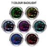 1-2 BAR 7 Colors Pointer ABS Steel Glass Boost Gauge With Stepper Motor New Car 2'' 52mm 12V Turbo Boost Gauge