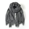 Fashion Men Cotton Linen Striped Scarf
