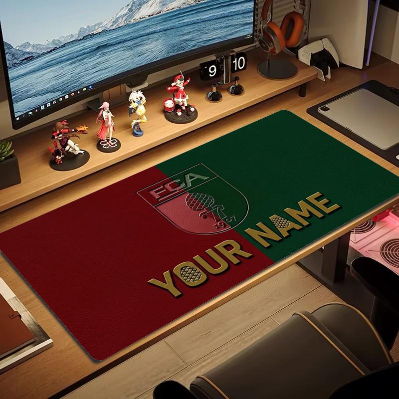 Custom Name Augsburg Mouse Pad Large Gaming Table Cushion Non-slip Laptop Tablet Big Mousepad XXL Mat Mini PC Playmat With Lock Edge