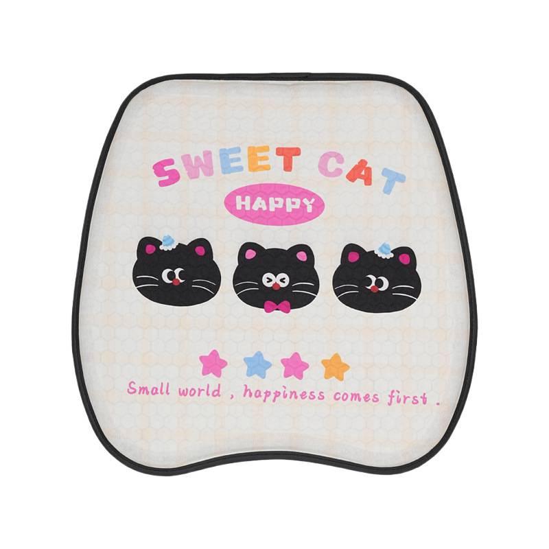 Cartoon Car Cooling Gel Seat Cushion - Breathable, Non-Slip, Four Seasons Comfort