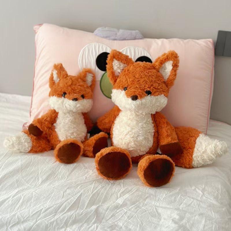 Running Fox Girl Plush Sleep Pillow - Cute Birthday Gift