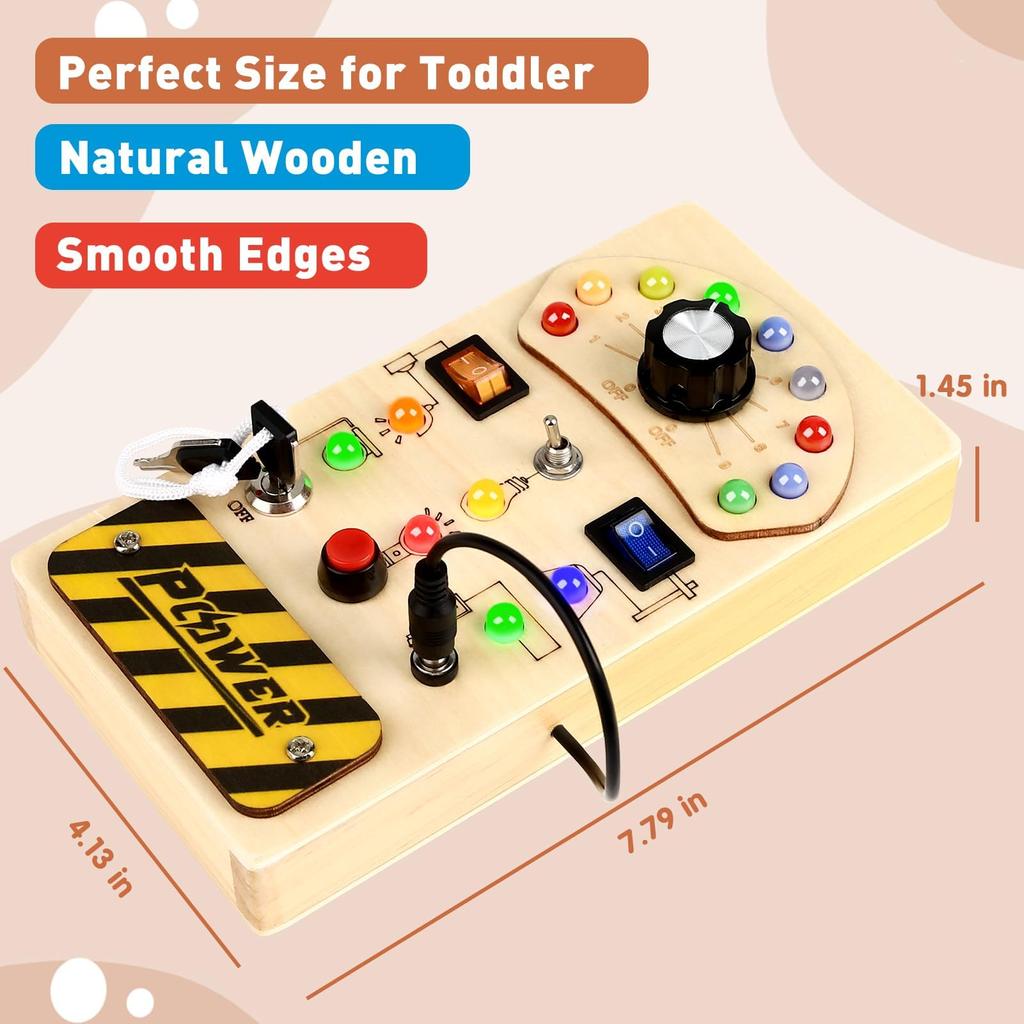 Montessori Educational Toy Busy Board Toy 1 2 3 4th Birthday Present Children Ranking Boys Girls Fidget Toy Fingertip Education Early Development