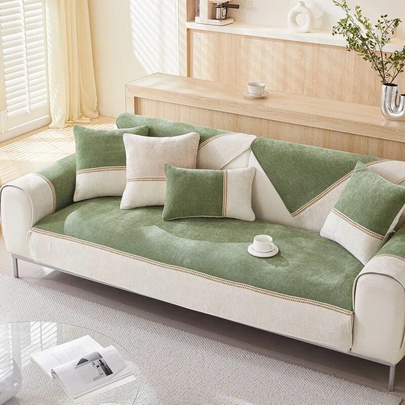 

Сращенные четырехсезонные чехлы для диванов из синели, разделенные противоскользящие подушки для дивана, секционные чехлы для дивана, защитный коврик для гостиной, ковер 70x70cm 1pcs