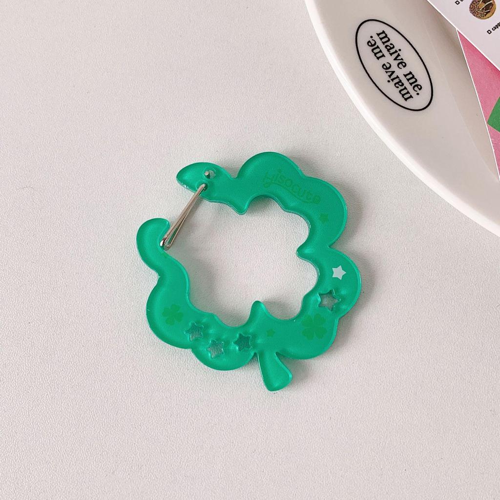 Sweet Girl Acrylic Carabiner Keychain Accessory - Cute Ita Bag Pendant