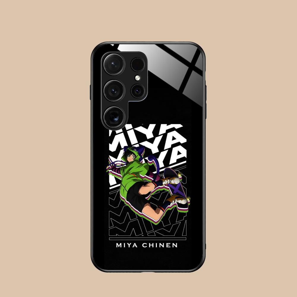 SK8 Infinity Miya Chinen Phone Case for Samsung Galaxy S26 S25 S24 S23 S22 S21 S20 Note20 Plus FE Ultra Glass Protective Cover