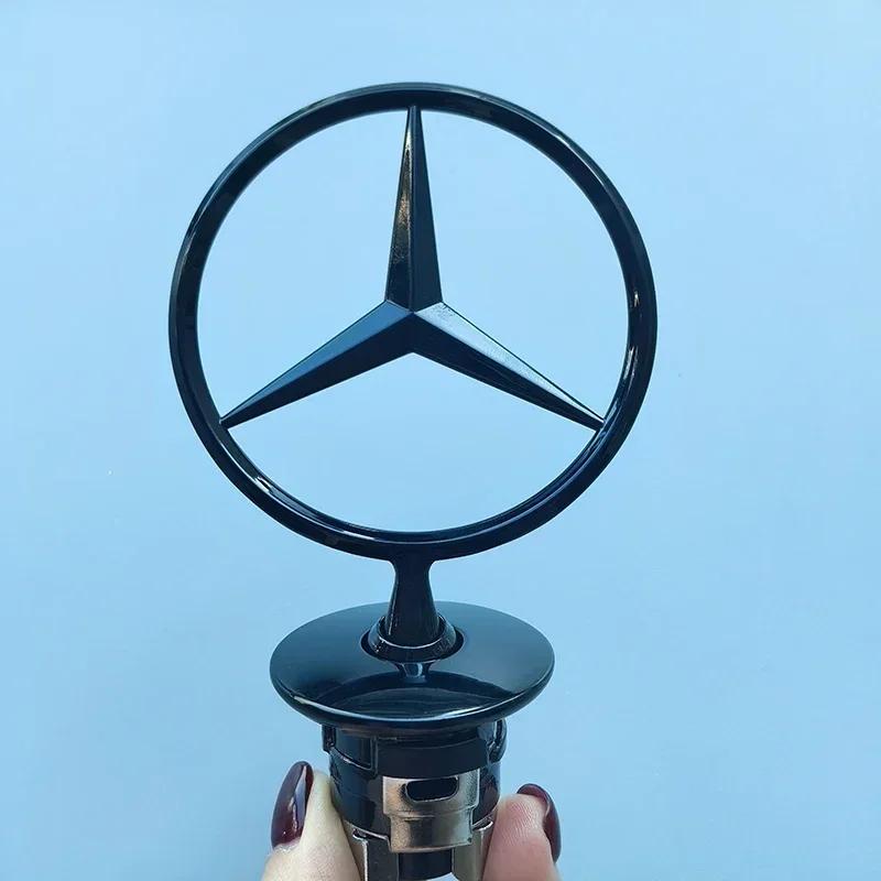 

C200 E200 New 2025 For Mercedes Benz Hood Stand Logo Star Badge Front Bonnet Car Emblem for Mercedes Benz W163 W204 W212 W210 W2 stand star