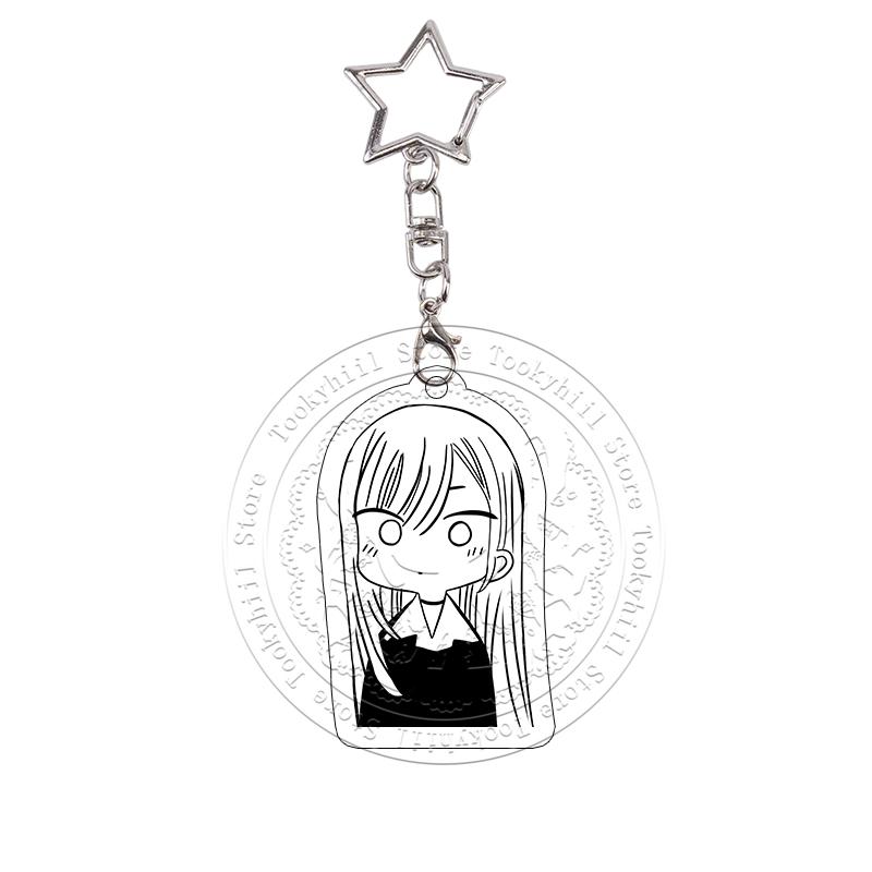 My Dress-Up Darling Acrylic Keychain Cos Props Chibi Cute Anime Charms Marin Kitagawa Keyring Bag Pendant Decoration Cartoon