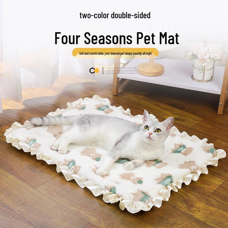 Pătură Confortabilă pentru Animale de Companie: Covoraș de dormit cald, îngroșat pentru câini și pisici - Perfect pentru toamnă și iarnă