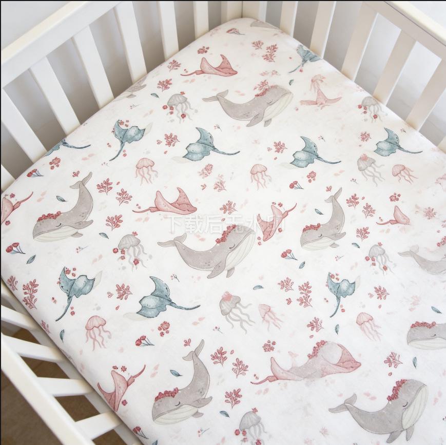 Customizable Soft Breathable Baby Crib and Kids Bed Mattress Cover