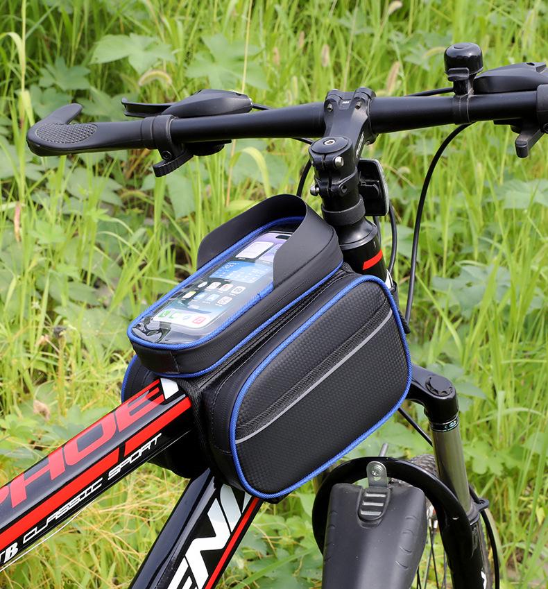 Waterproof Bicycle Front Beam Bag - Cycling Organizer for Mountain Bikes