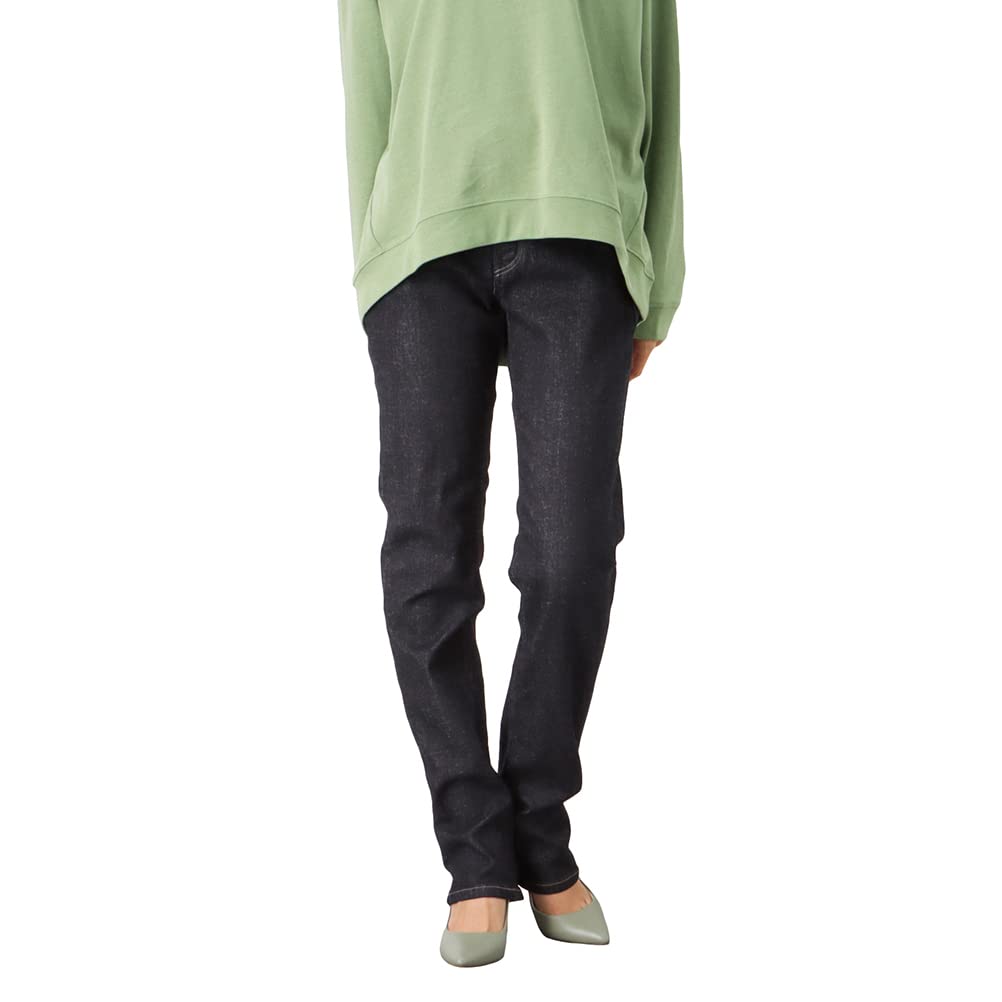 Edwin Straight Leg Available in 5 Leather Solid Size Popular Women s Pants, Colors, INB, High-Rise, Stitching, Patch, Color, One-Wash, 29  (63cm),