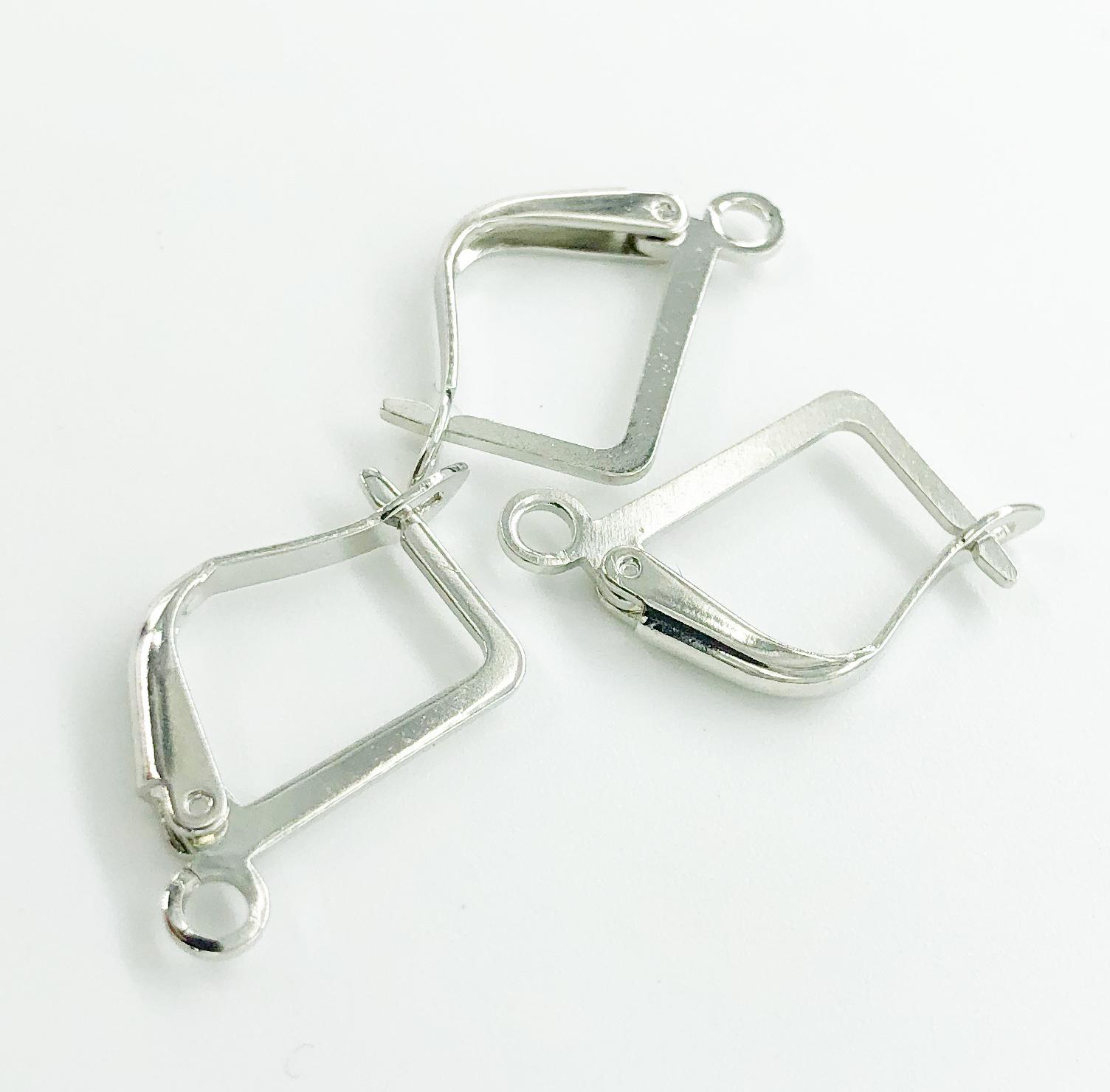 DIY Copper Rhombus French Hook Earring Clips Over 990 pieces per pack