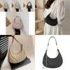 Stylish Crescent Shoulder Bag For Women 2024 Trendy Fashionable Pu Handbag With Zipper