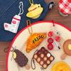 Porte-clés Pendentif Nourriture Mignonne Dessin Animé Kawaii Créatif Drôle Œuf au Chocolat Pain Accessoires Pendentifs Sac à Dos Cadeaux