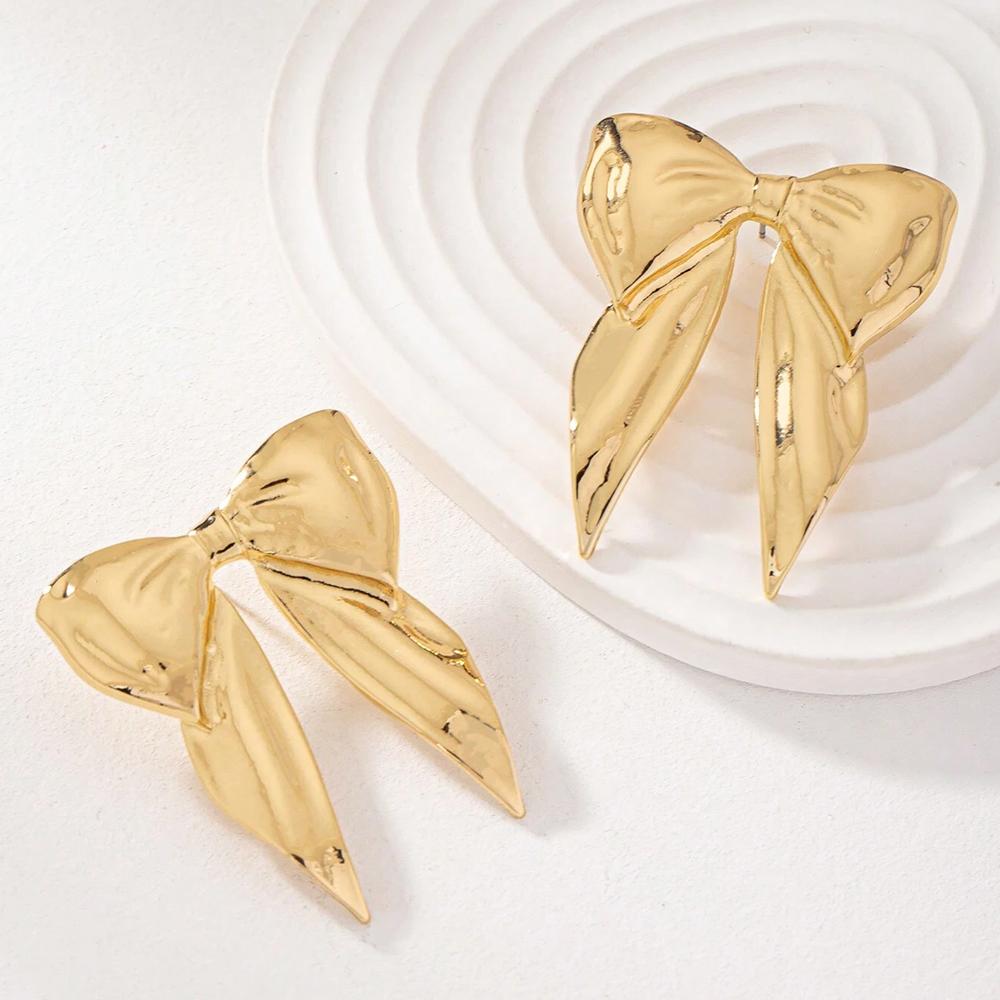 Personalized Fashionable Bow Earrings! Three-Dimensional Large Bow, Wild Leopard Print Bow, Fashionable and Cool, Easy to Create Trendyy Style