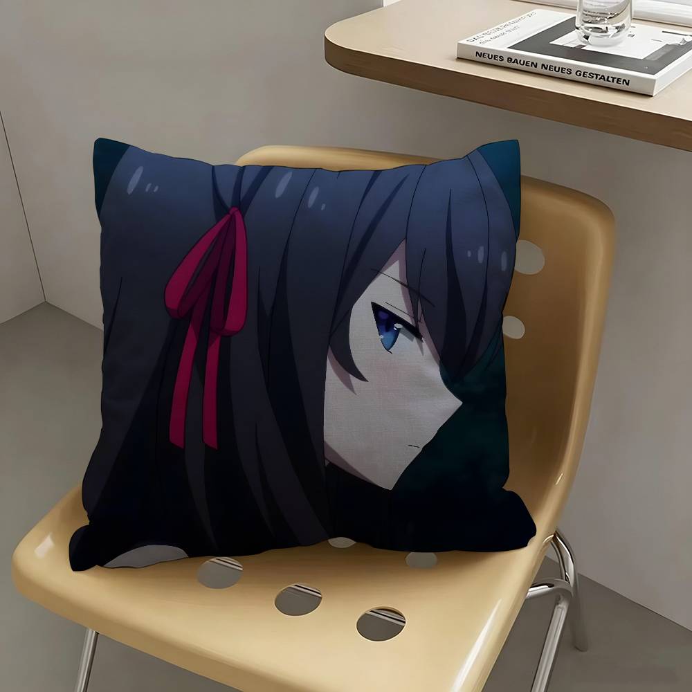 1pc Yoruka Kirihime Anime Characters Pillow Case Fashion Square Pillowcase Bedroom Sofa Room Ins Decoration Leisure