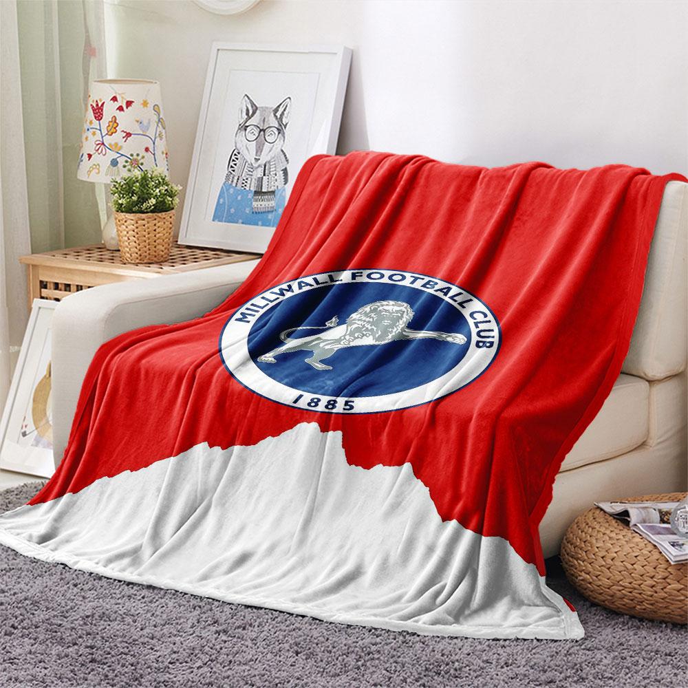 Málaga C.F. Coperta con Logo, Alta Qualità, Confortevole per Tutte le Stagioni, Decorazione per la Casa, Calore e Comfort