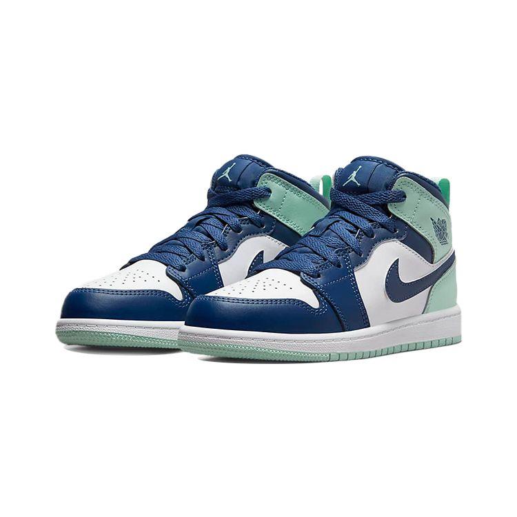 Jordan 1 Mid Gs Blue White 640734-413