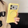 Water Ripples Solid Color Liquid Silicone Case for iPhone Air 13 14 15 16 17 Pro Max Folding Bracket Kickstand Shockproof Cover