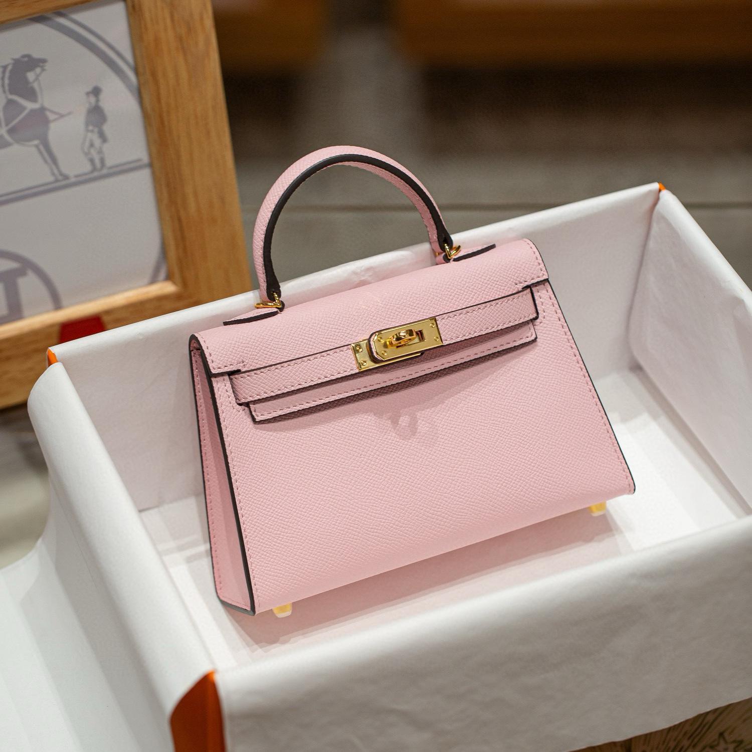 

Сумка-конверт з овчини другого покоління 19 см, імітація натуральної шкіри, маленька ручна сумка, жіноча міні-сумка через плече 19x12x5.5cm рожевий