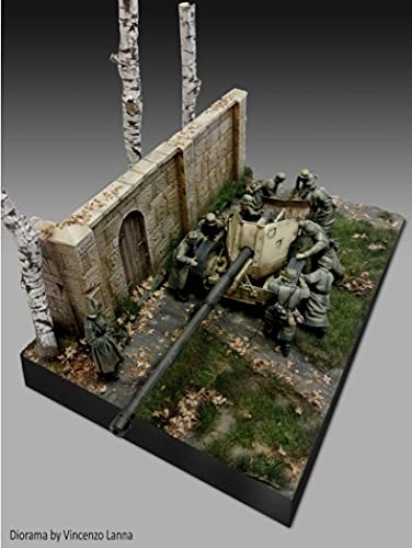Royal Model 1/35 Diorama Material Stone Wall with Wooden Door Assembly Kit RM883