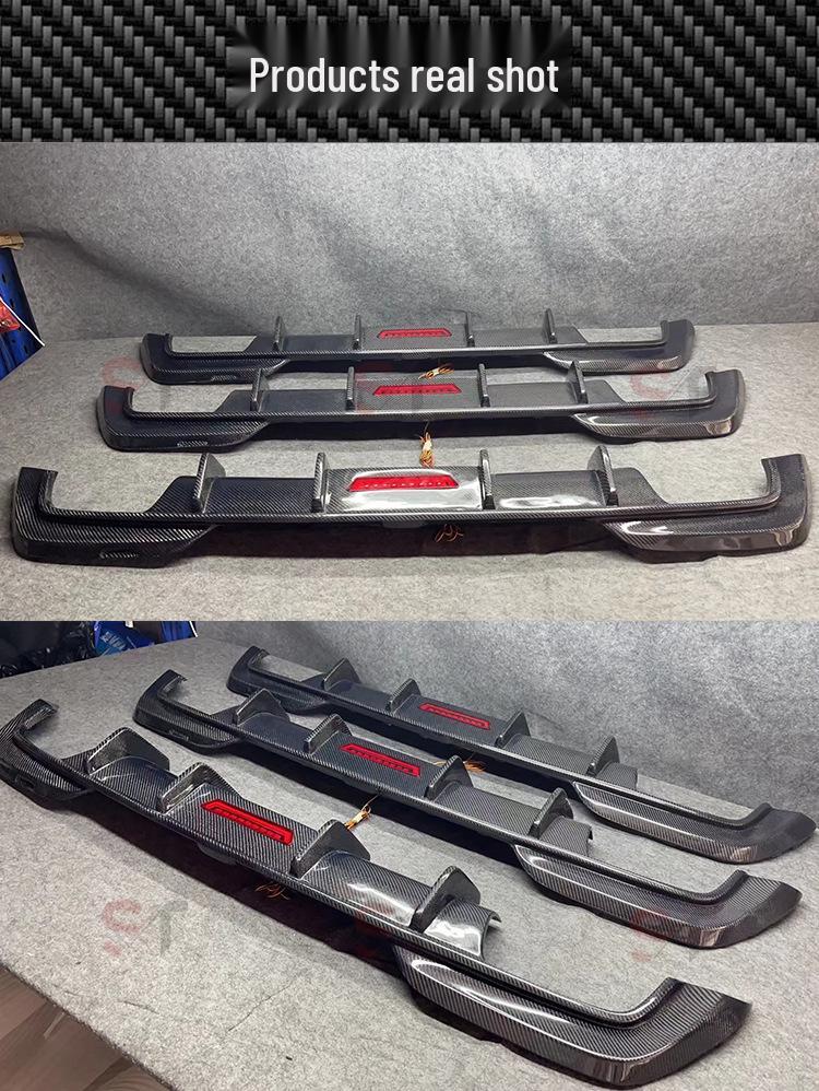 BMW 3 Series G20/G28 Carbon Fiber Rear Lip Bumper Diffuser with Lights