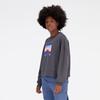 Sweat Crew NB AT Crew ACK M [New Balance] (WT31506) Women's (Black Top)