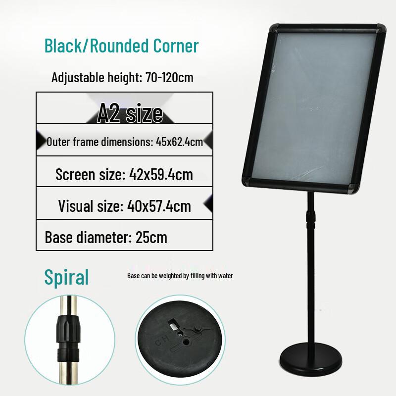 Stainless Steel Floor Stand Display Sign