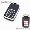Car Key Cover Case 5 Buttons For Honda Civic Crv Hrv Accord Pilot Fit Freed Vezel Odyssey  -  Accessories