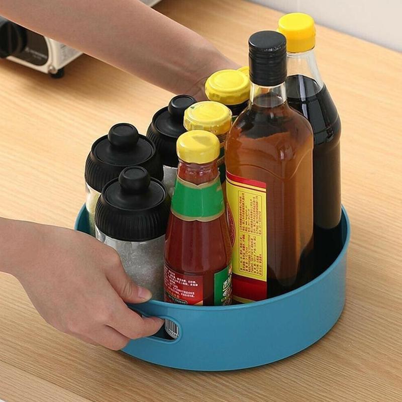 Multi-Function Tray Kitchen Storage Container for Spice Food Snack Rack Cosmetics Organizer Shelf