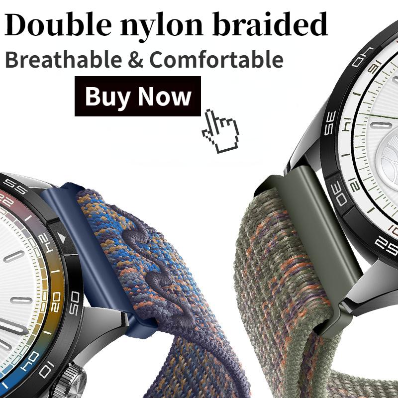22/20mm Nylonový řemínek Pro Huawei Watch 5/4-GT6/5/4 Pro 46mm Pásek Pro Samsung Watch 7/6/5/4 Amazfit GTR4/GTS4/Active 2/Balance 2-1