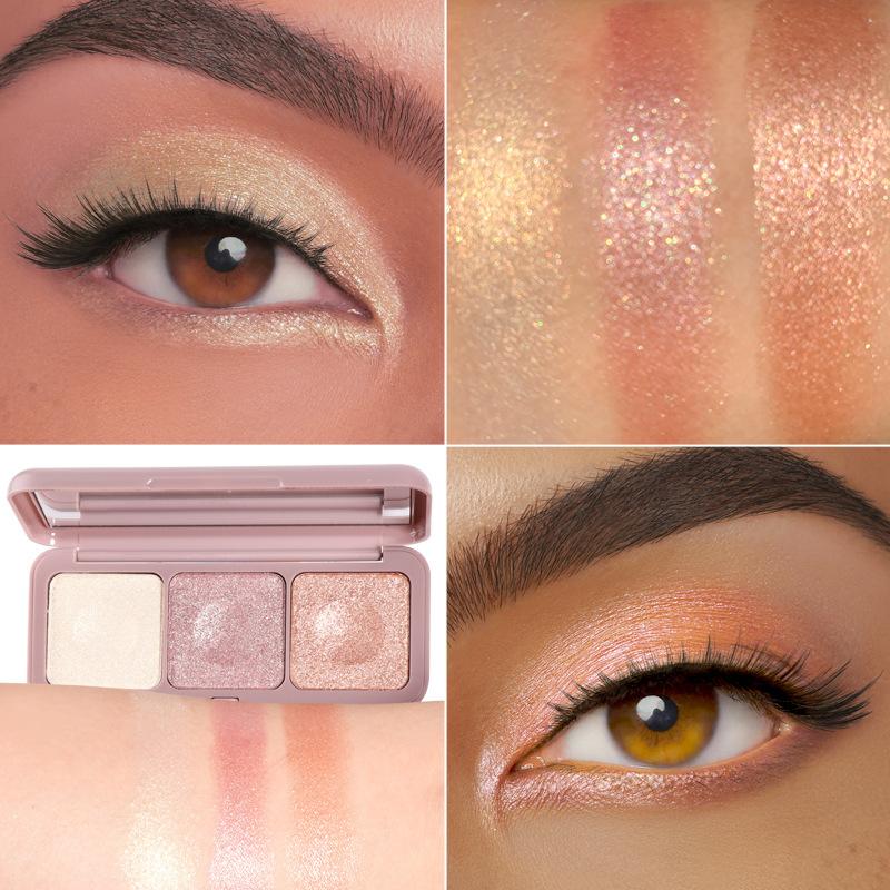 Keyboard Fingertips Three Color Mashed Potato Eyeshadow Fairy Palette Earth Moonlight Mochi Eyeshadow Palette