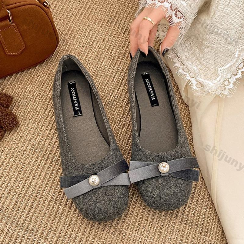 Fashion Women Flats Shallow Mouth Single Shoes 2025 Spring Autumn New Pointed Toe Loafers Fashion Dress Shoes Soft Sole Mary Jane Shoes