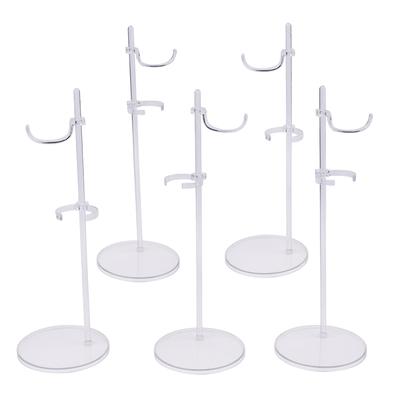 5Pcs Doll Holding Stands Dollhouse Adjust Universal Doll Display Rack Transparent Racks Mannequin Model Stand Doll Dress Support