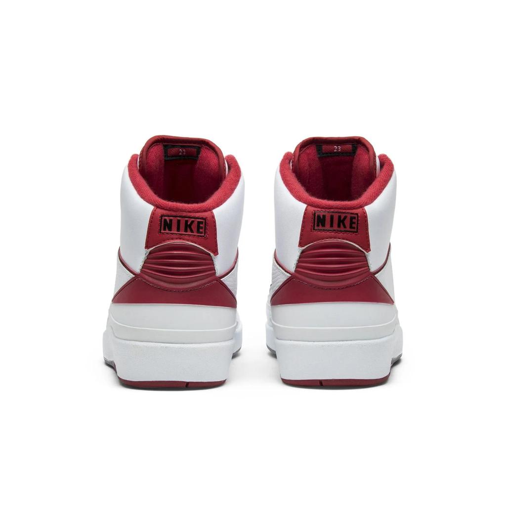Air Jordan 2 Retro 'Chicago Home' (Unisex) White / Black-Vrsty Red-Cmnt Gry Vintage Basketball Shoes 385475 102
