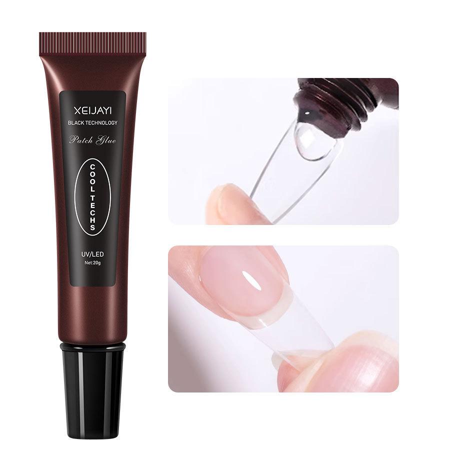 Professional Salon-Grade Nail Extension Glue Nail Art Solid Glue Adhesive In Tube for Press-On Nails Acrylic & Tips