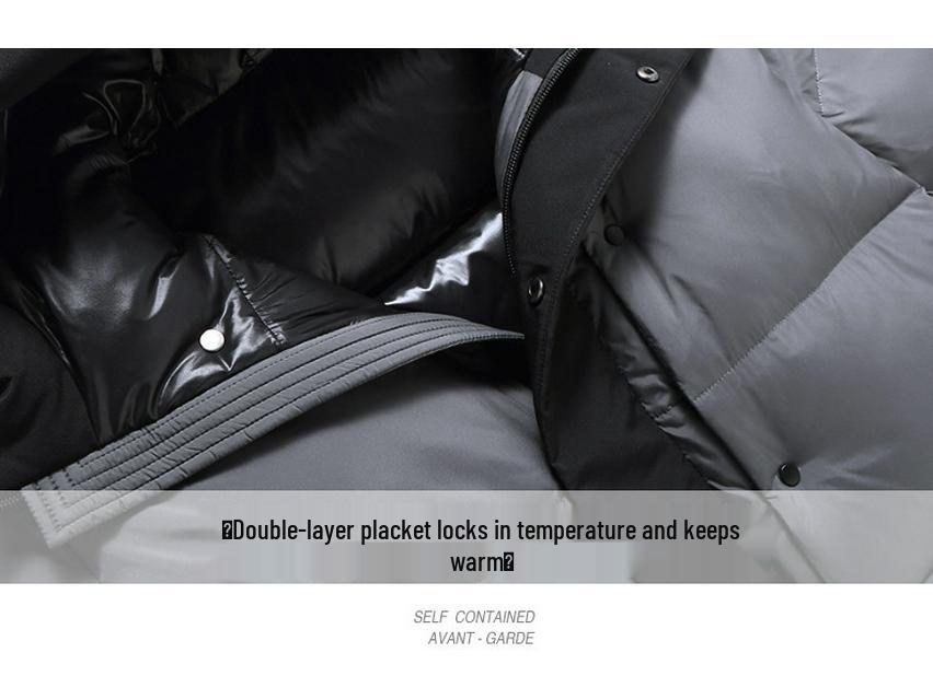 2024 Winter Black Warrior Unisex Short Down Jacket - Loose, Thick, Warm and Trendy