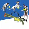 Giocattolo per cane da compagnia, pistola lancia-palline per addestramento cane, lanciatore di palline, giocattolo educativo interattivo per esterni per animali domestici, lancio palline da tennis
