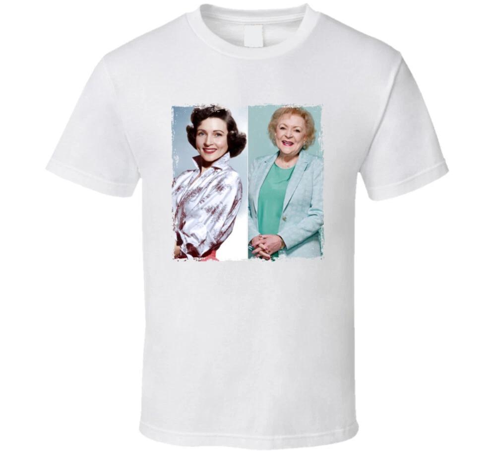 Betty White Then And Now T Shirt