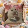 Funny Hamster Meme Cute Fun Party Pillow Case Sofa Living Room Bedroom Headboard Backrest Cushion Square Cushion