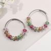 30/50/100pcs Large Hole European Colored Love Resin Beads European Pendant Bracelet Necklace DIY Bracelet Necklace Pen Jewelry Making