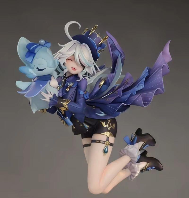 Genshin Impact Furina Figure 21cm Upgrade Version Face Sculpt Anime Collectible Model Doll Genshin Impact Furina The Grand Gala