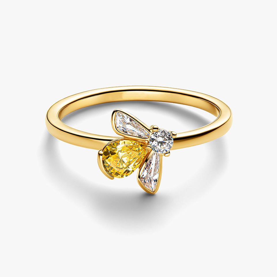 2026 Nuovo Anello in Argento 925 Cuore Colorato Chakra Pianta Ape Specimen Fortuna Arco Corona Fiore Cocktail Gioiello Fascino Fai da Te Raffinato