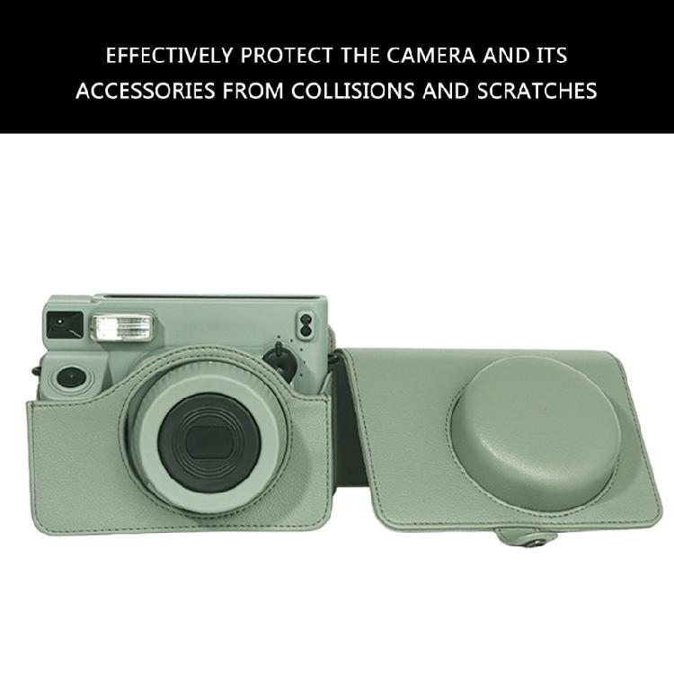 Aparat na film natychmiastowy Pokrowiec ochronny z PU skóry na Wide 400 z odpinanymi paskami